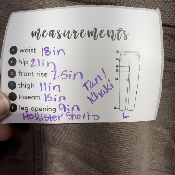 Hollister Women’s Capri Cargo Pants Women’s Size Large Khaki Brown *Fabric Pull* - Picture 9 of 9